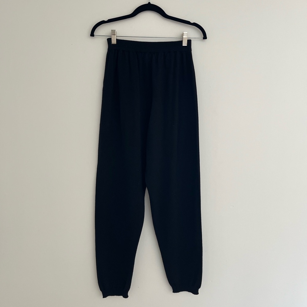Babaa Black Wool Pants Trouser no25
